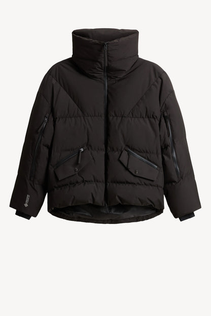 Daunenjacke Windstopper in Schwarz