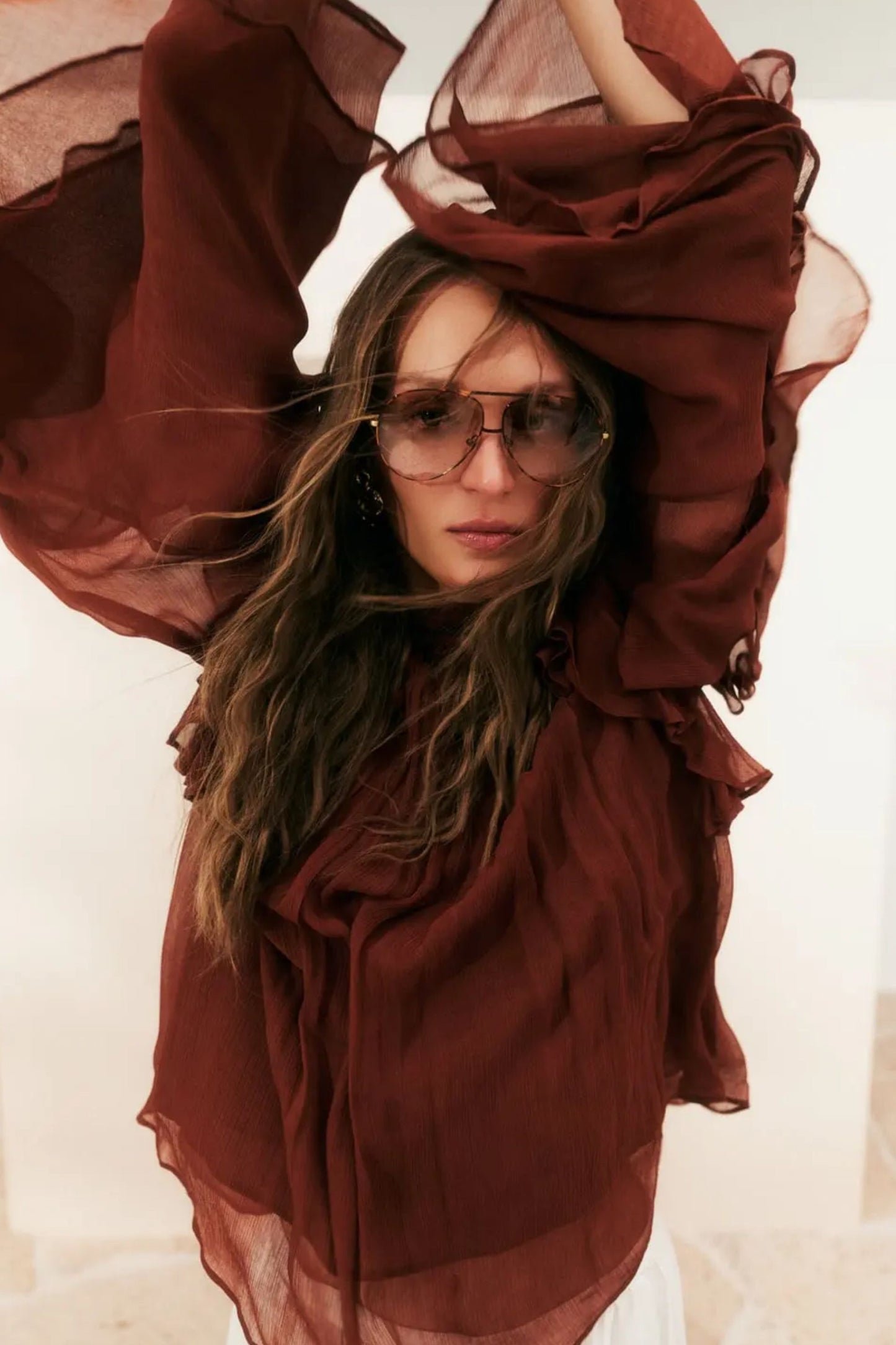 Blusa Therese en óxido