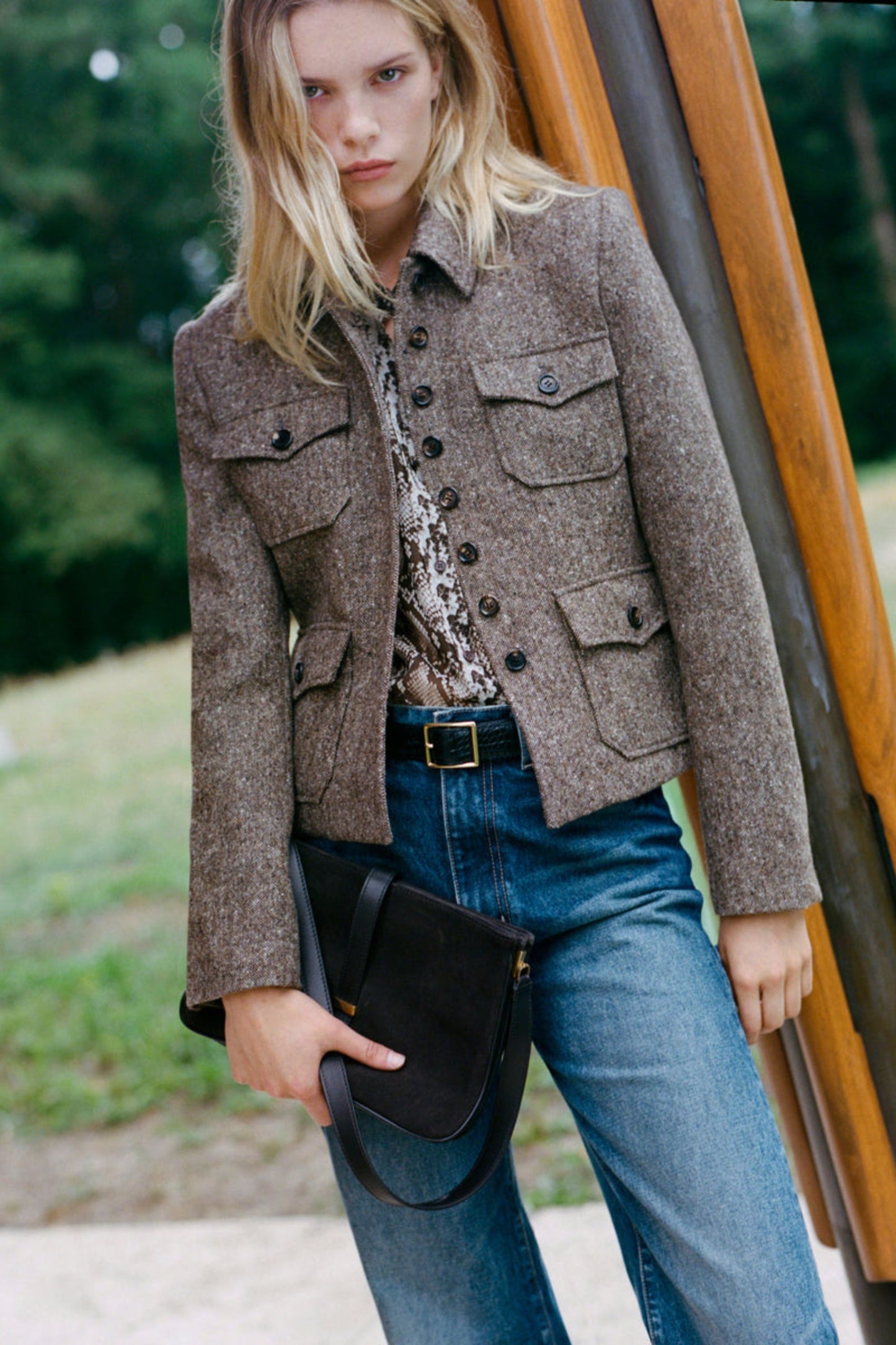 Tasche Jane in Suede EspressoNili Lotan - Anita Hass