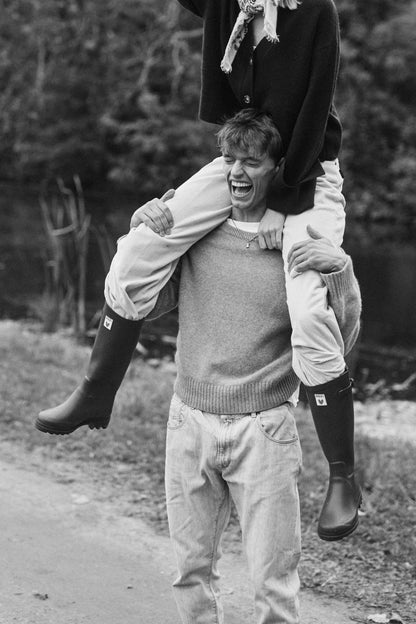 Regenstiefel 'Heart' in SchwarzAigle x Anita Hass - Anita Hass