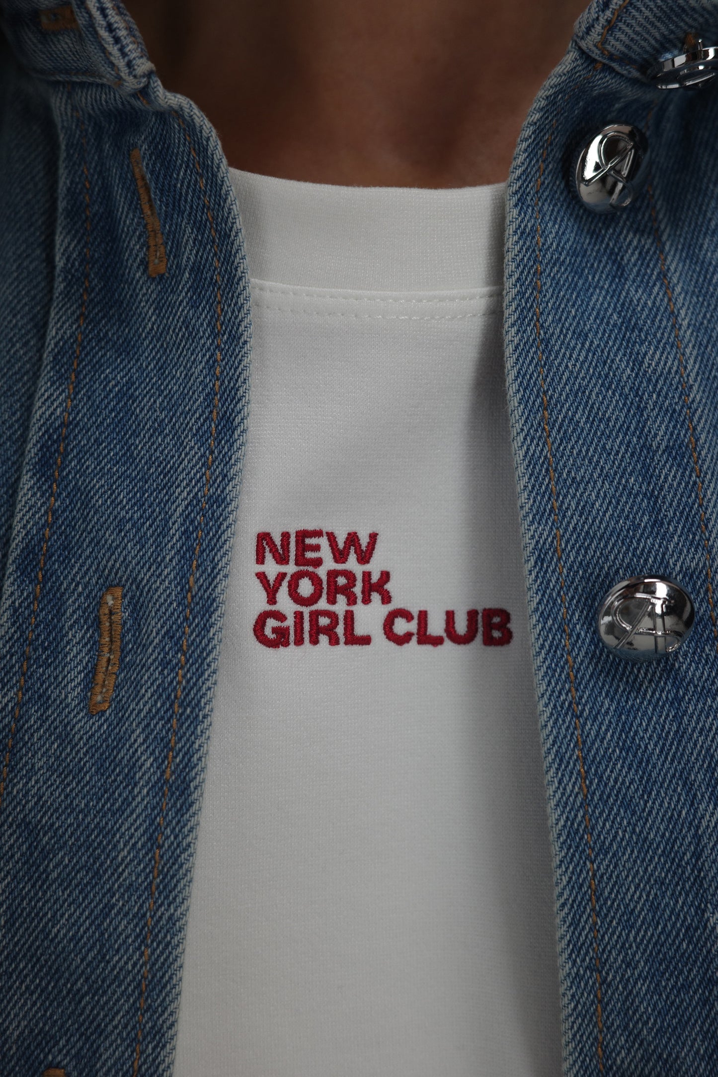 T-Shirt Elodie Embroidery in Off WhiteLadneri - Anita Hass