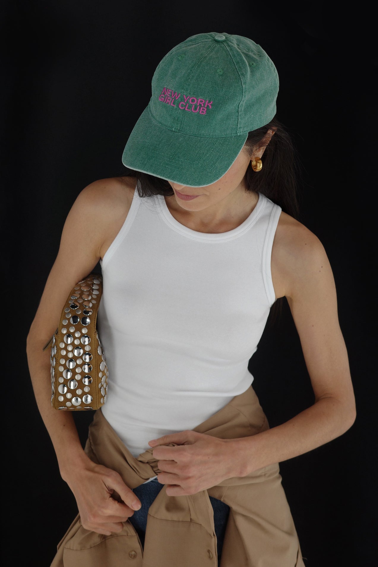 Cap NY in Washed Green