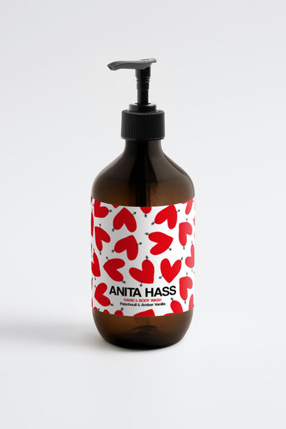 Hand/Body Wash 'Heart' Patchouli & Amber VanillaAnita Hass - Anita Hass