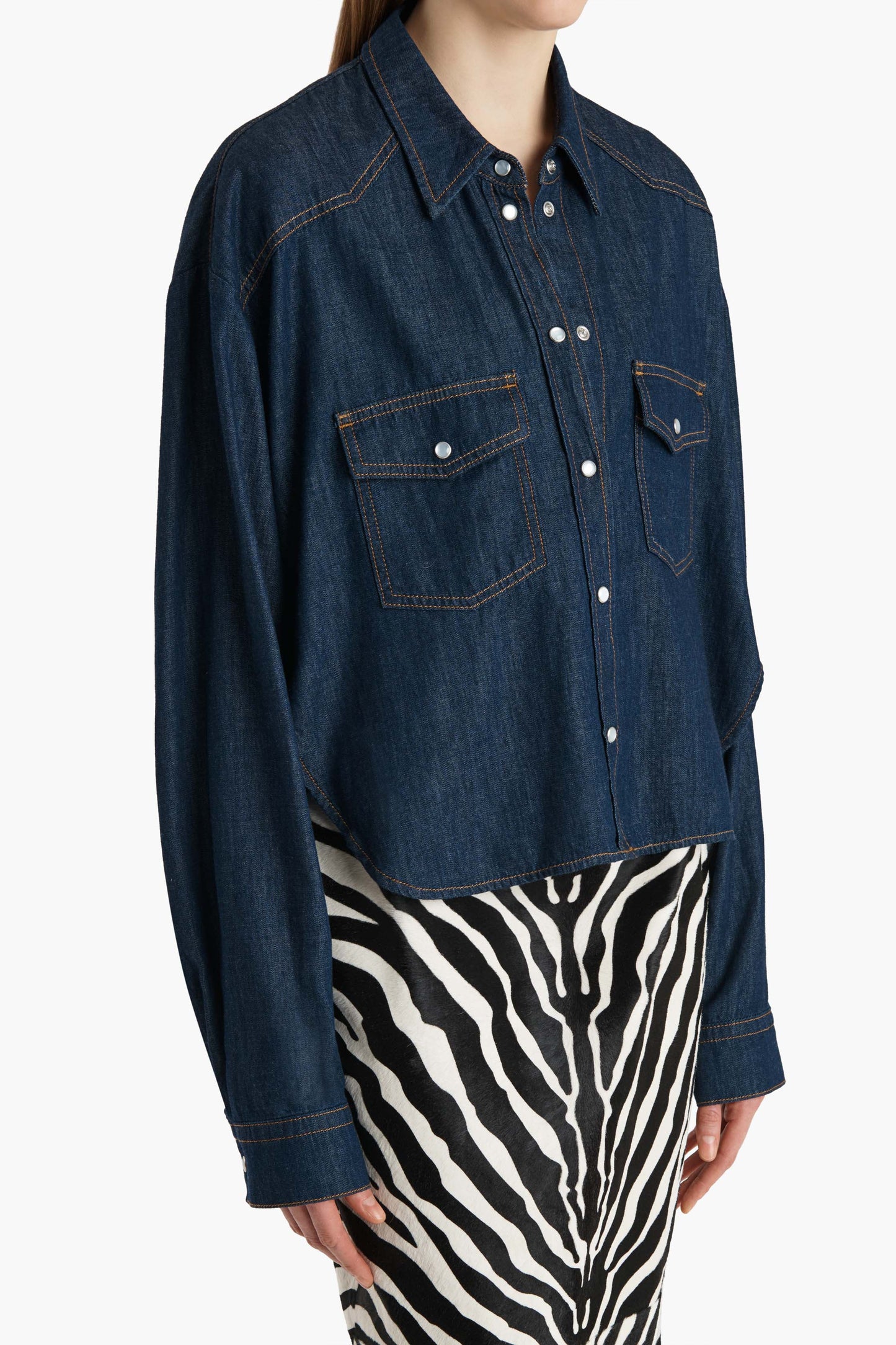 Grenon denim blouse in Benson