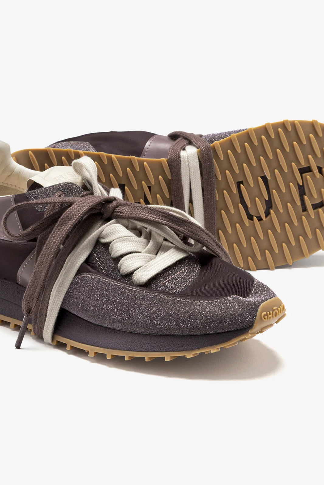 Sneaker Rush Starlight in Glitter Ruby/Nylon RubinGhoud - Anita Hass