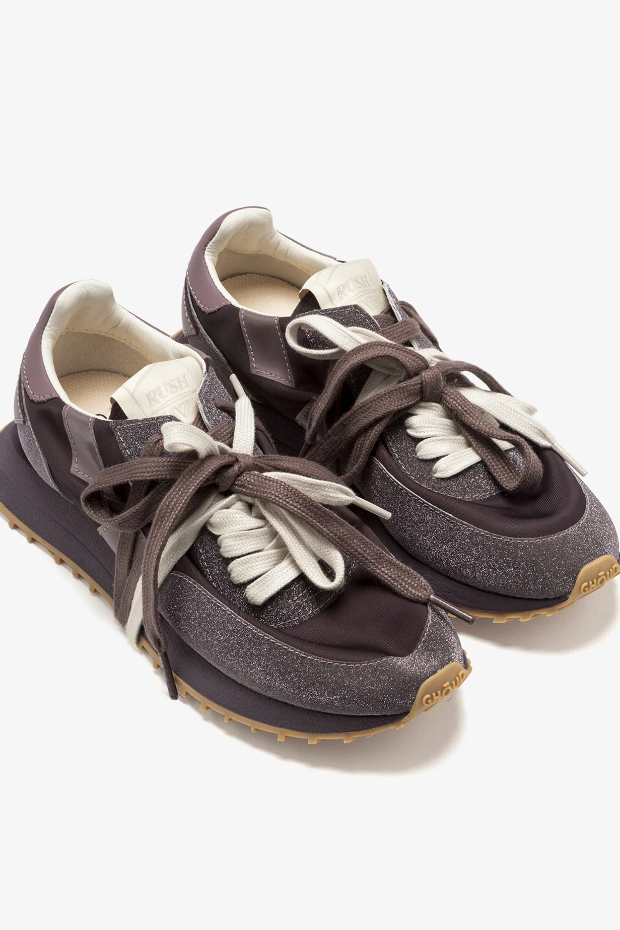 Sneaker Rush Starlight in Glitter Ruby/Nylon RubinGhoud - Anita Hass