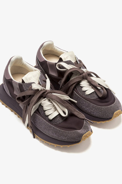 Sneaker Rush Starlight in Glitter Ruby/Nylon RubinGhoud - Anita Hass