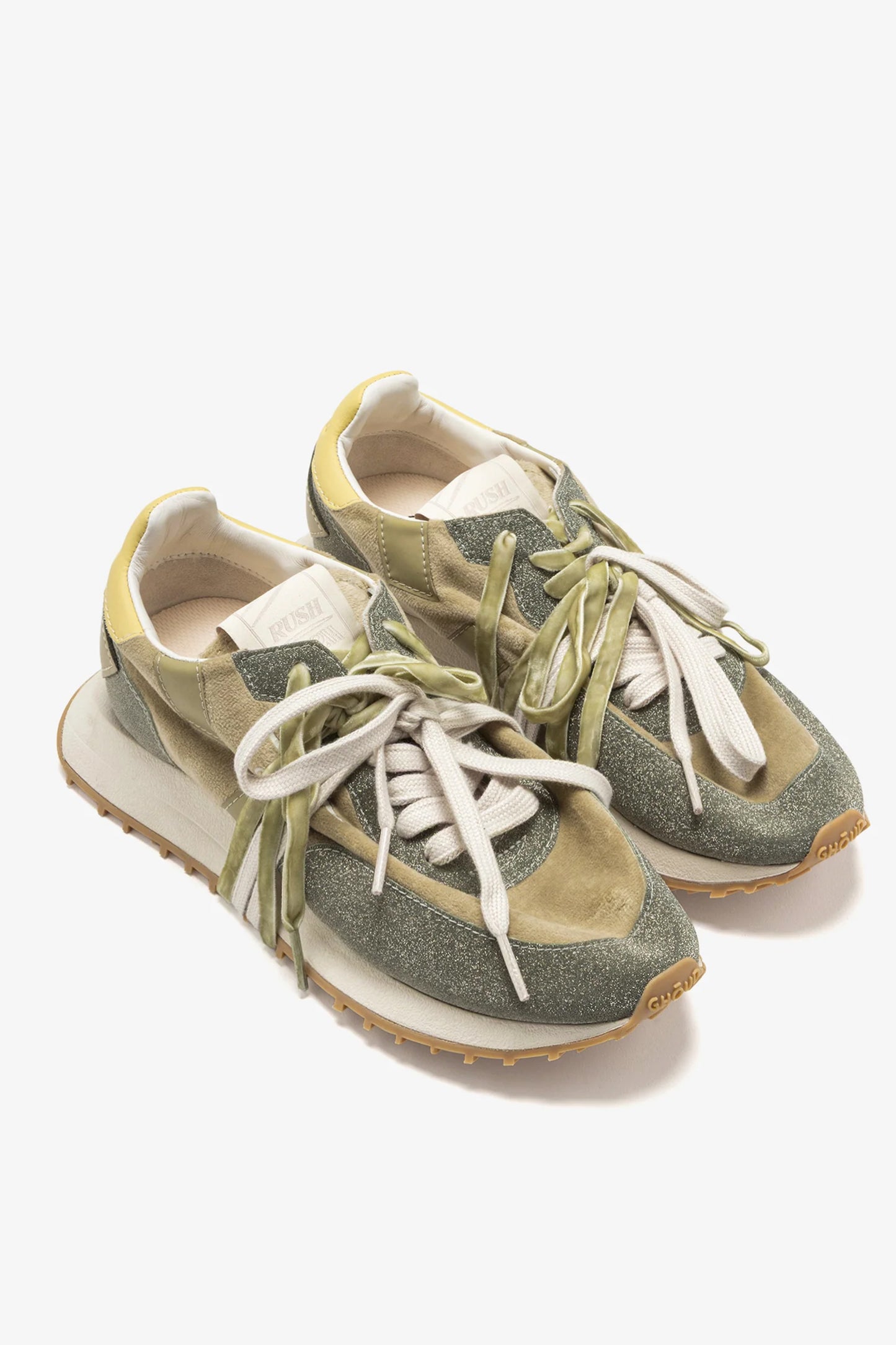 Sneaker Rush Starlight in Glitter Khaki/Velvet GoldGhoud - Anita Hass