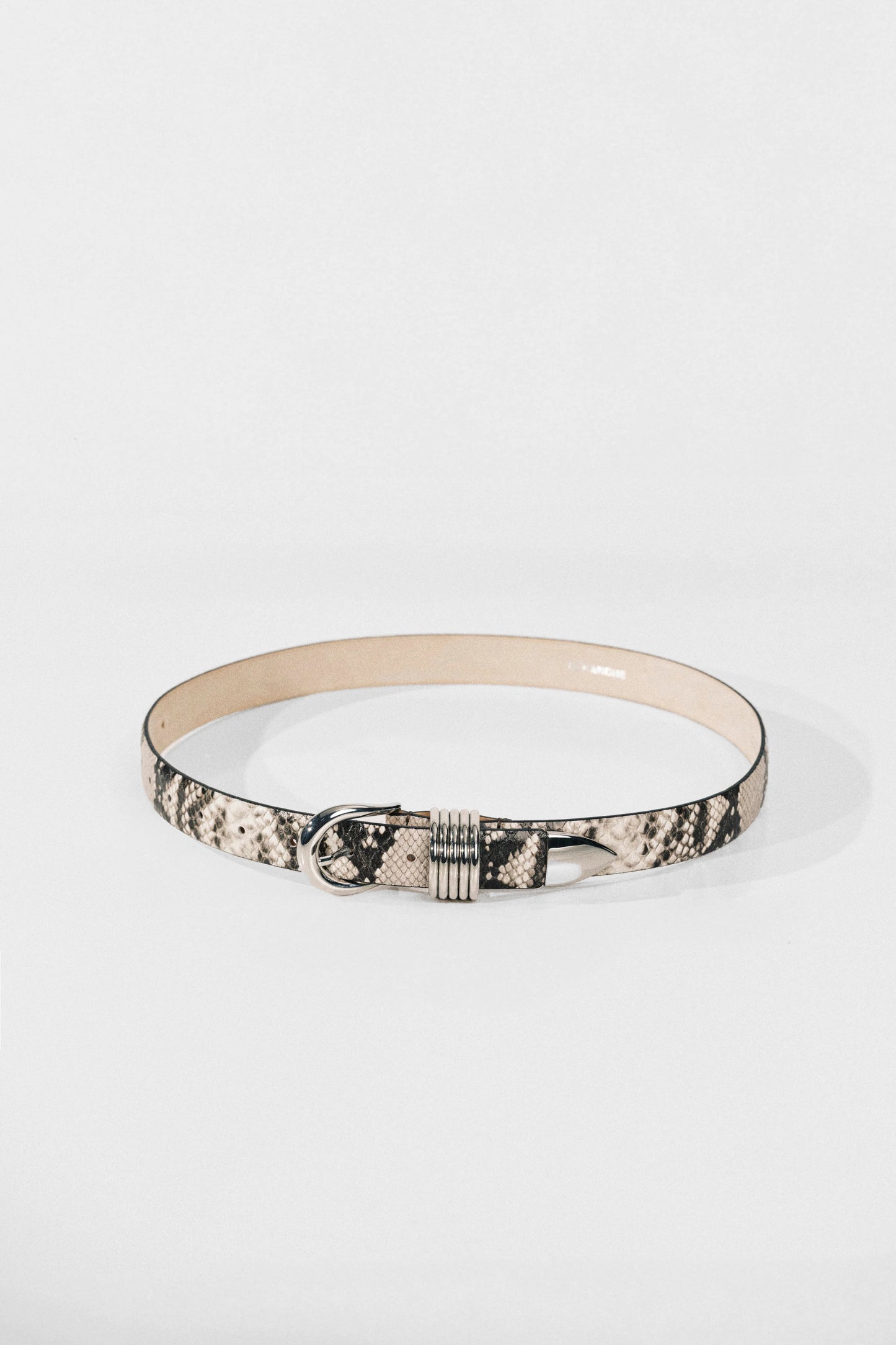 Belts Hollyhock in Beige Snake/Silver