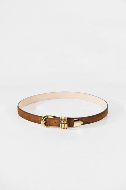 Belts Hollyhock in Suede Ochre/Gold