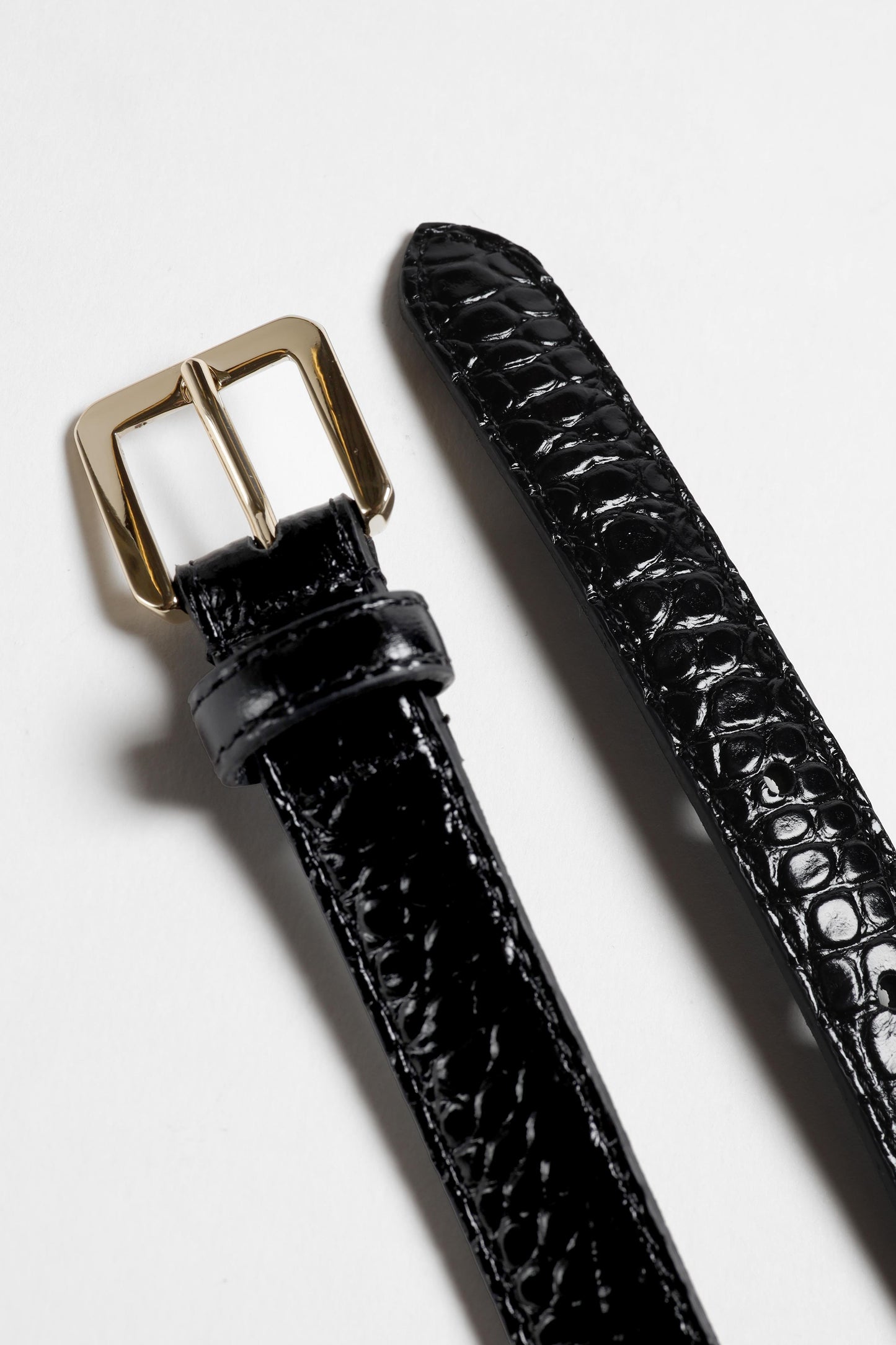 Gürtel Lorian in Black CrocoLadneri - Anita Hass