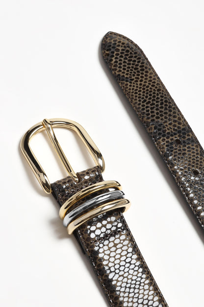 Gürtel Velin in Brown SnakeLadneri - Anita Hass