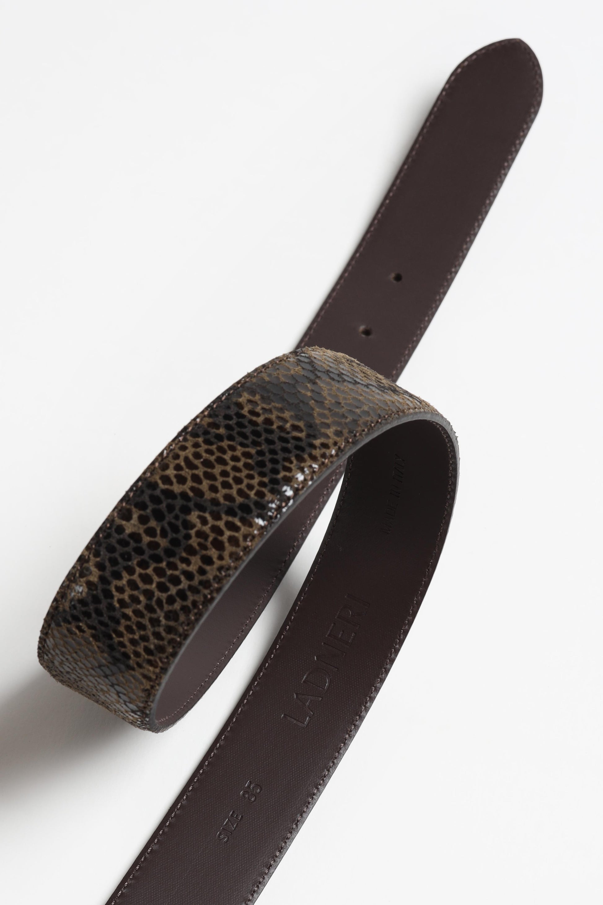 Gürtel Velin in Brown SnakeLadneri - Anita Hass