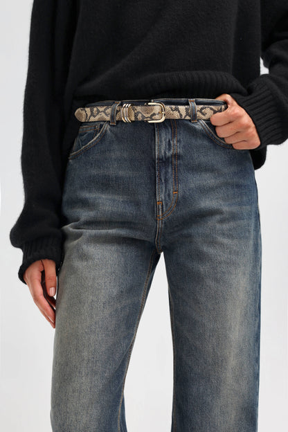 Gürtel Velin in Sand SnakeLadneri - Anita Hass