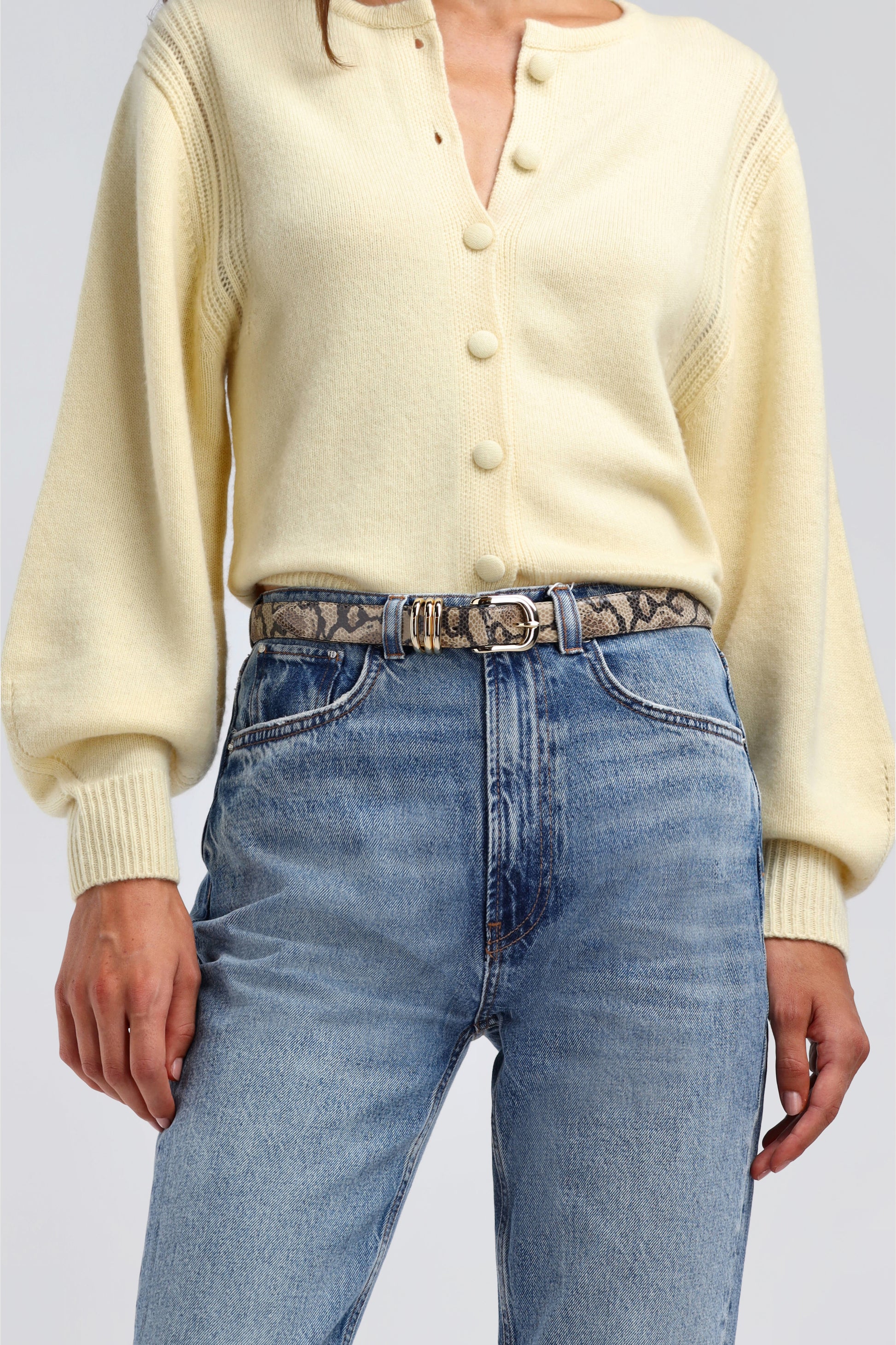 Gürtel Velin in Sand SnakeLadneri - Anita Hass