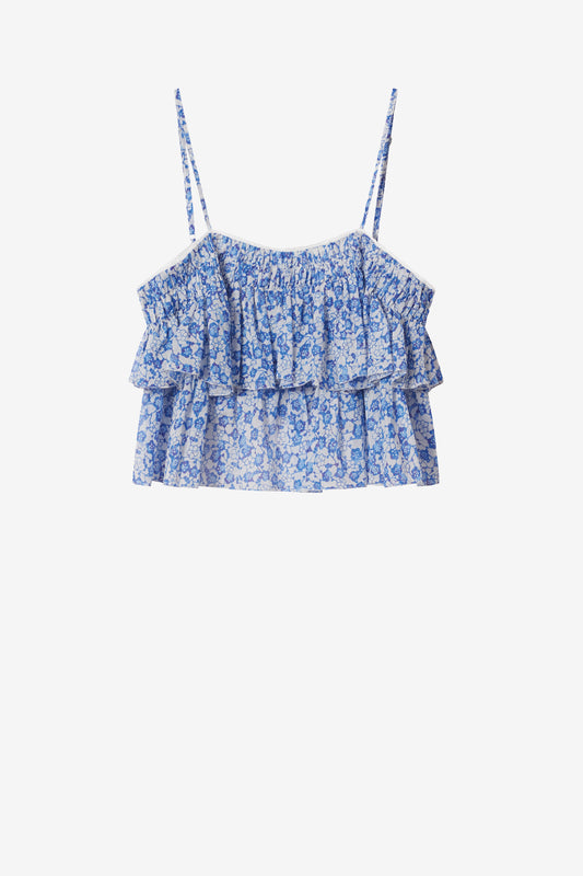 Top Erisa in Blue/White