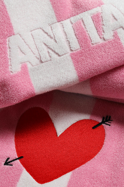 Handtuch 'Heart' in Bonbon/WeißAnita Hass - Anita Hass