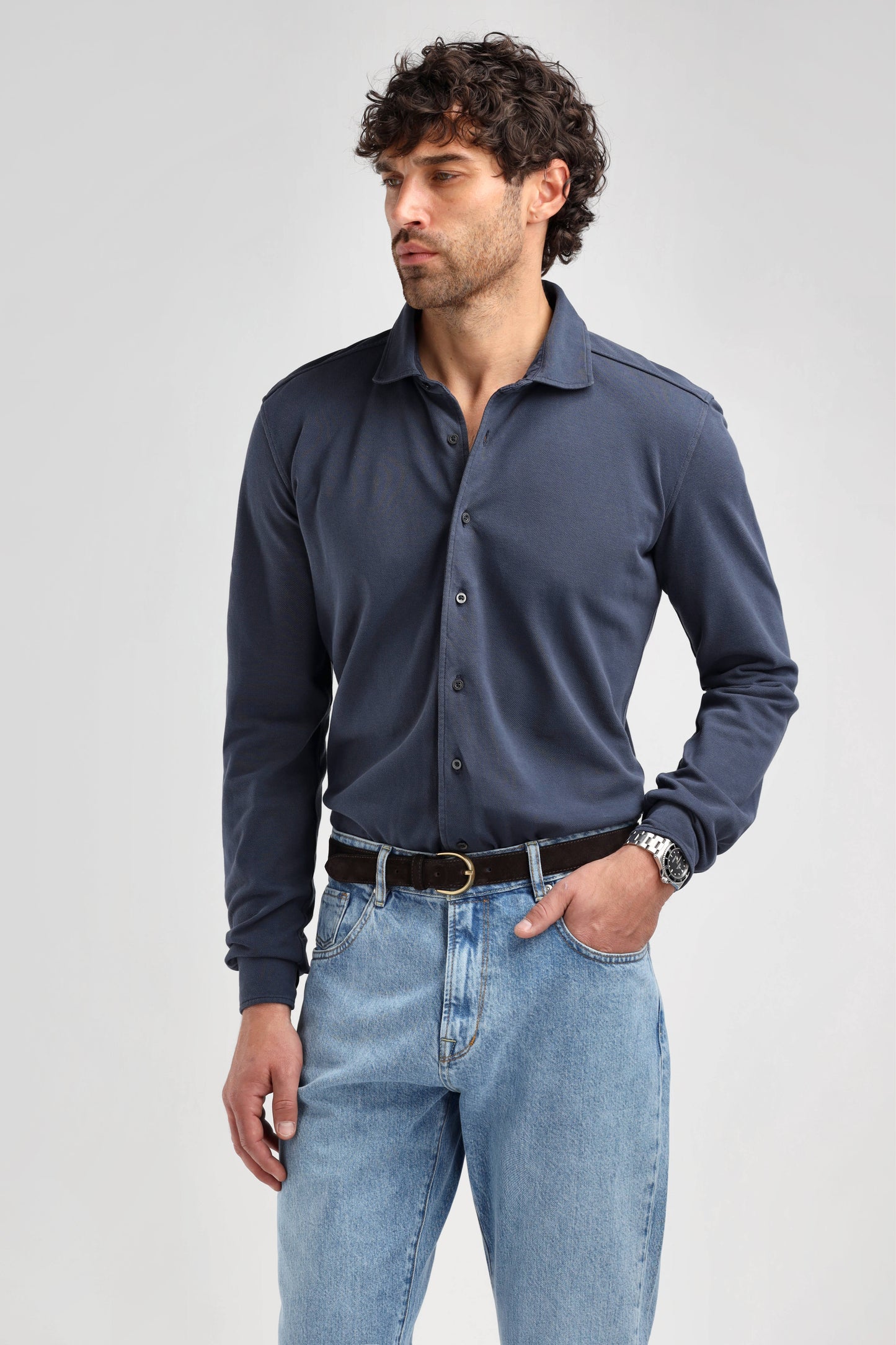 Hemd Michael in NavyLadneri Men - Anita Hass