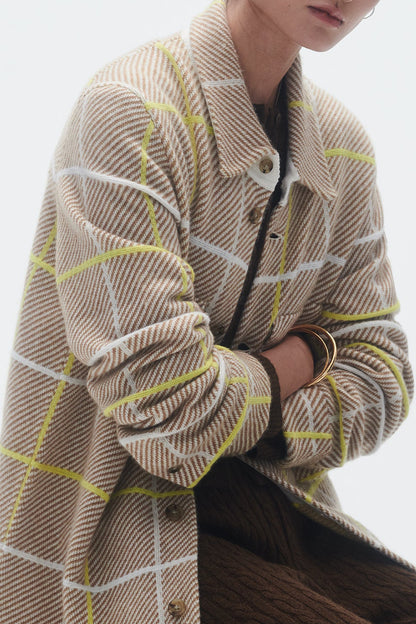 Hemdjacke Plaid Work in Almond ComboGuest in Residence - Anita Hass