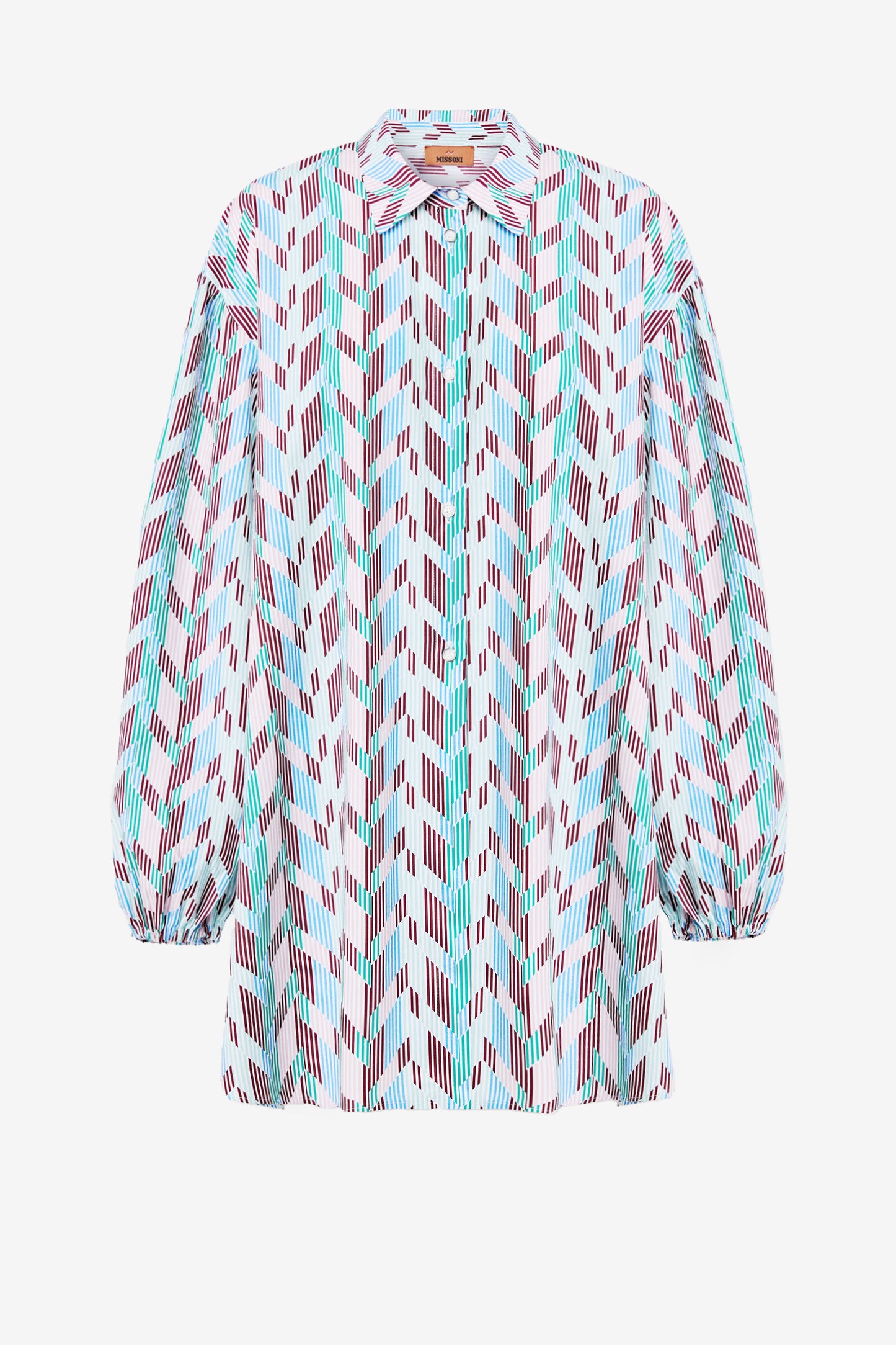 Shirt dress in Multi Stripes