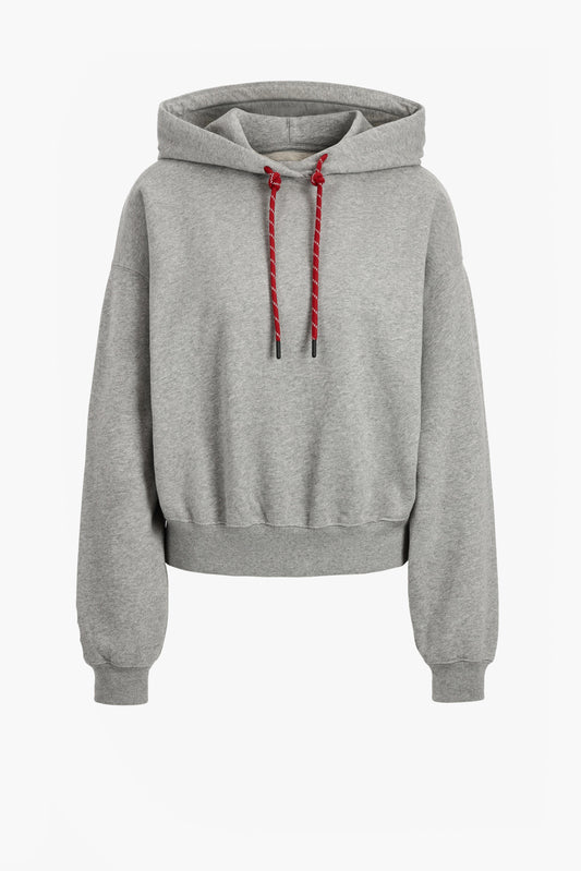 Hoodie Crystal in Melange Grey