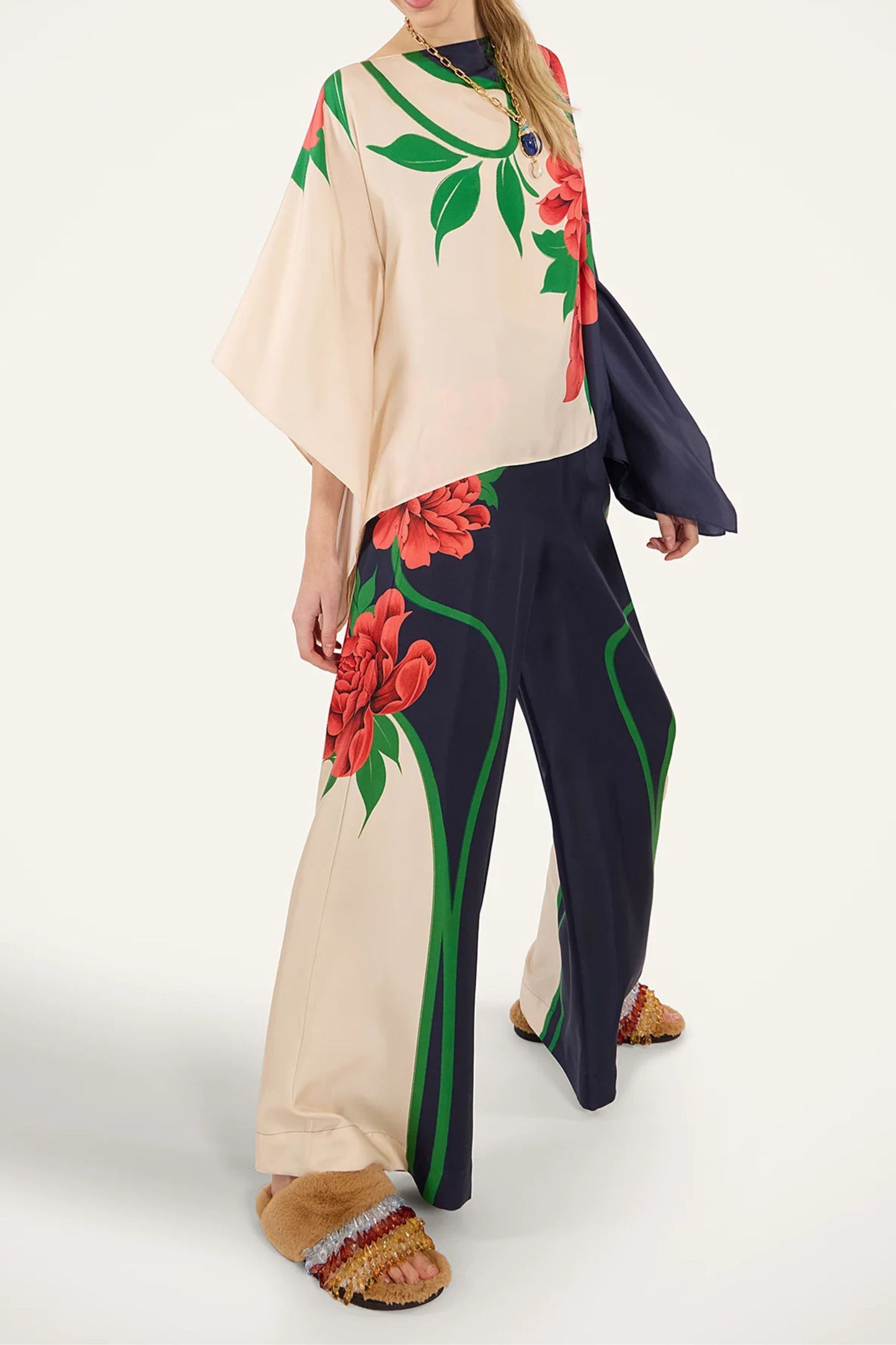 Hose Palazzo in Queen Peony BlueLa Double J - Anita Hass