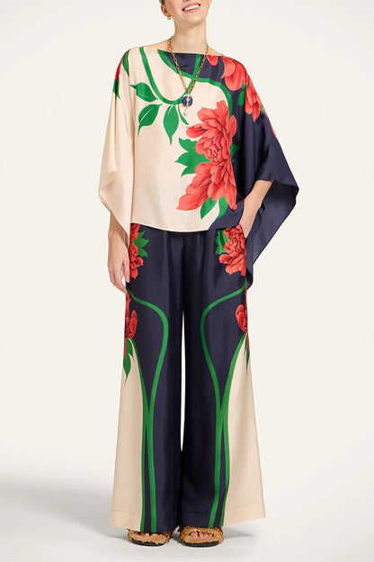 Hose Palazzo in Queen Peony BlueLa Double J - Anita Hass