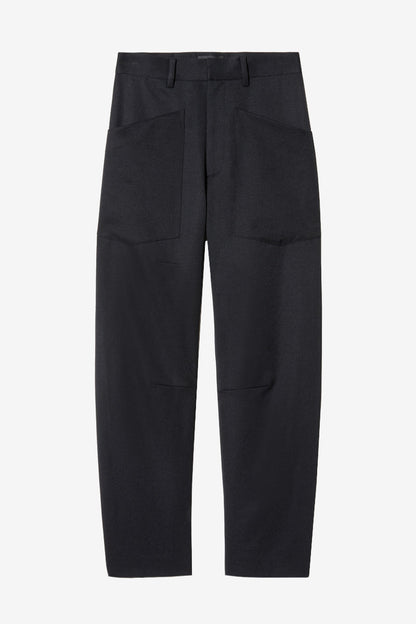 Shon Wool Pants in Black by Nili Lotan - Anita Hass