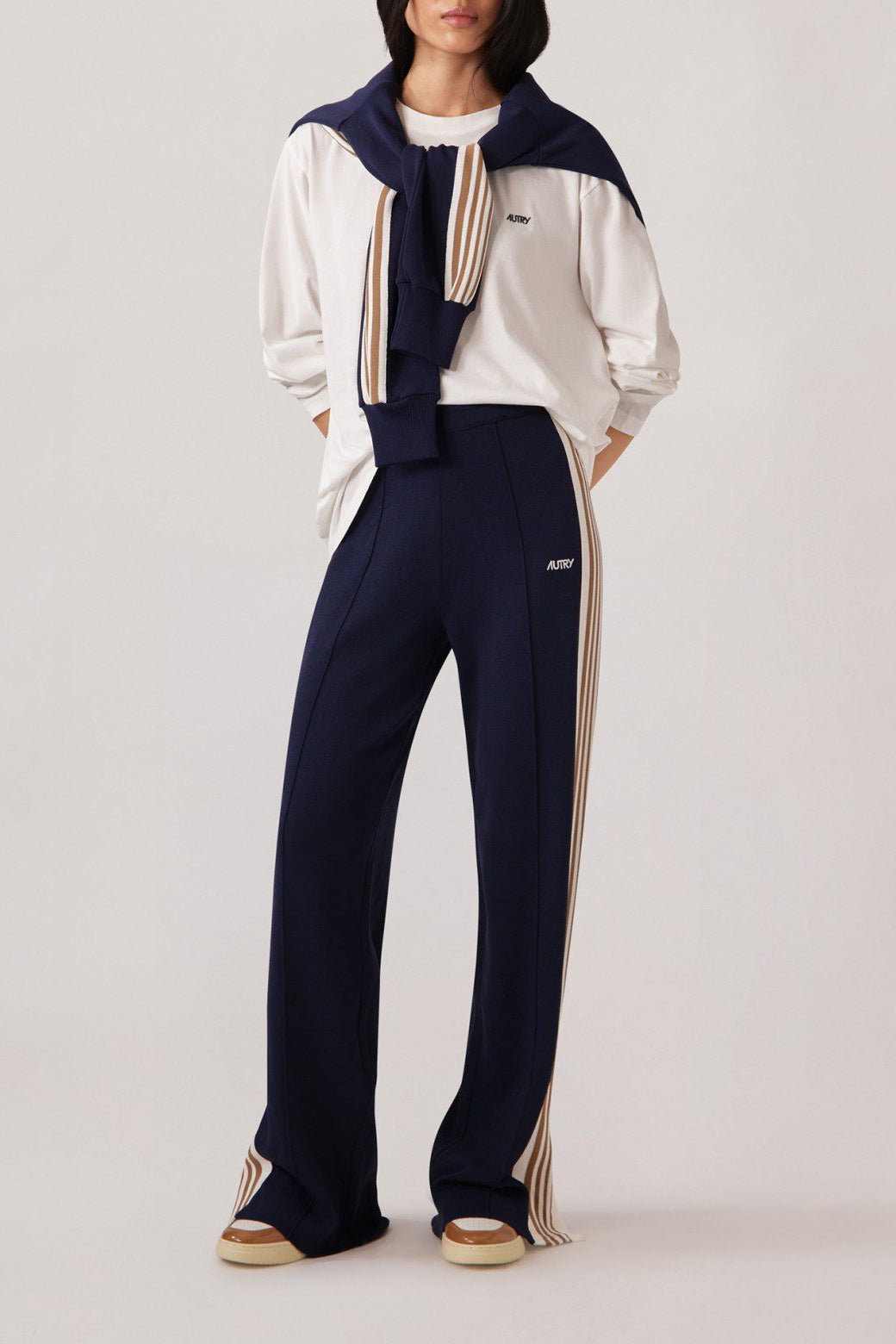 Hose Tennis in Navy/CamelAutry - Anita Hass