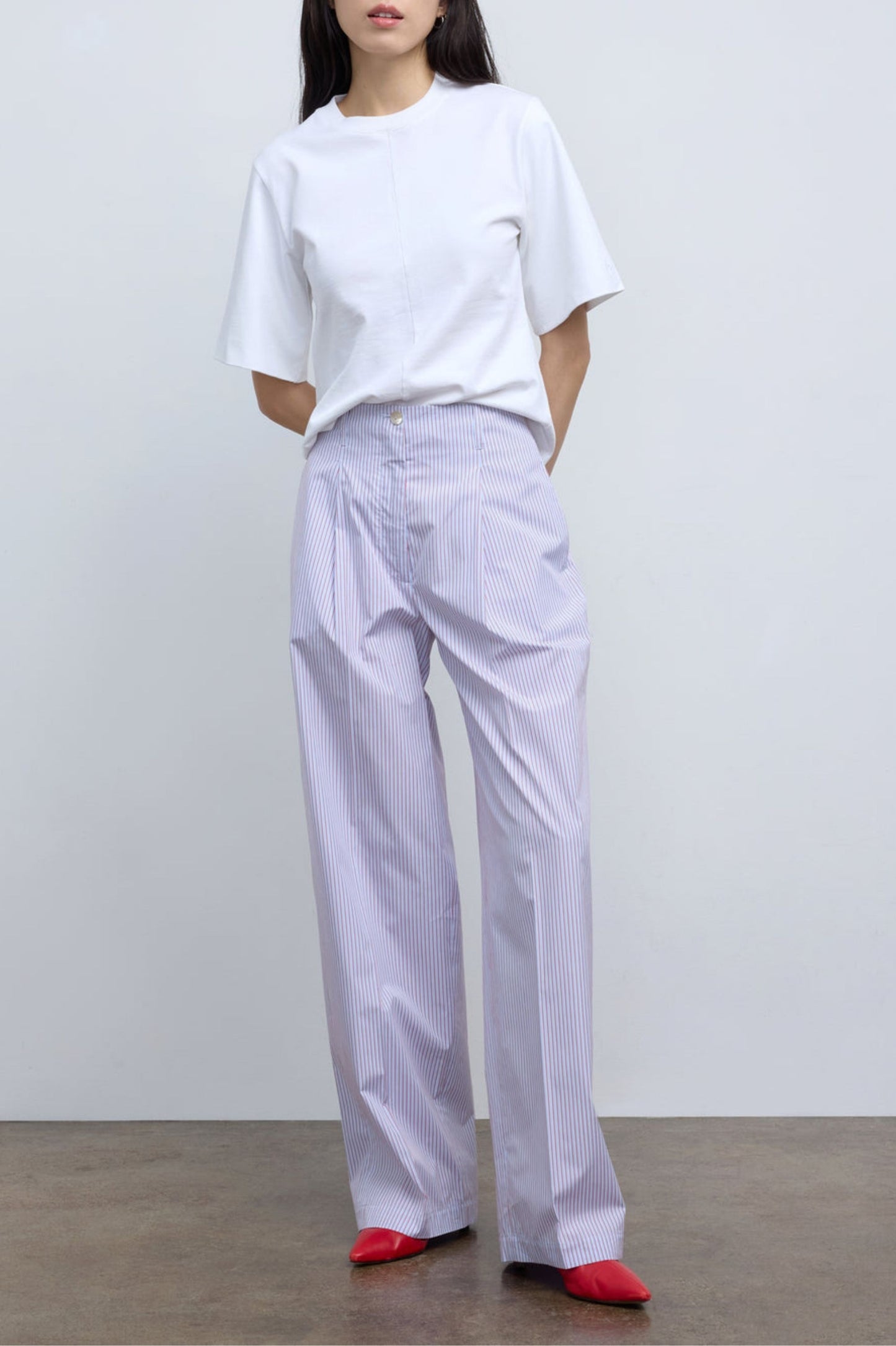 Pantalón The Dean de rayas azules y rojas