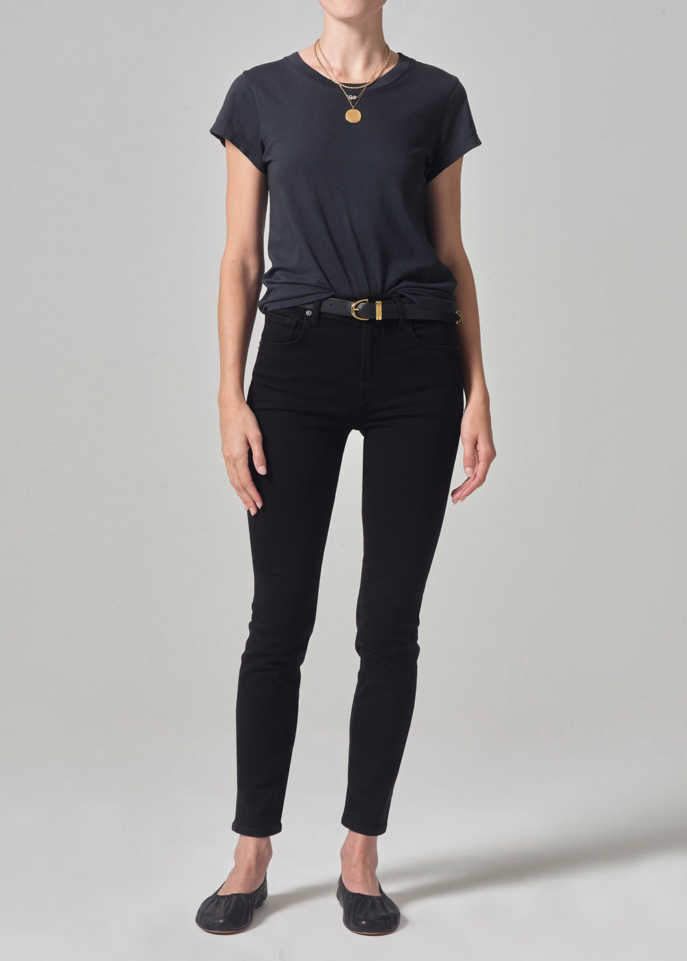 Jeans Sloane Skinny in Plush BlackCitizens of Humanity - Anita Hass