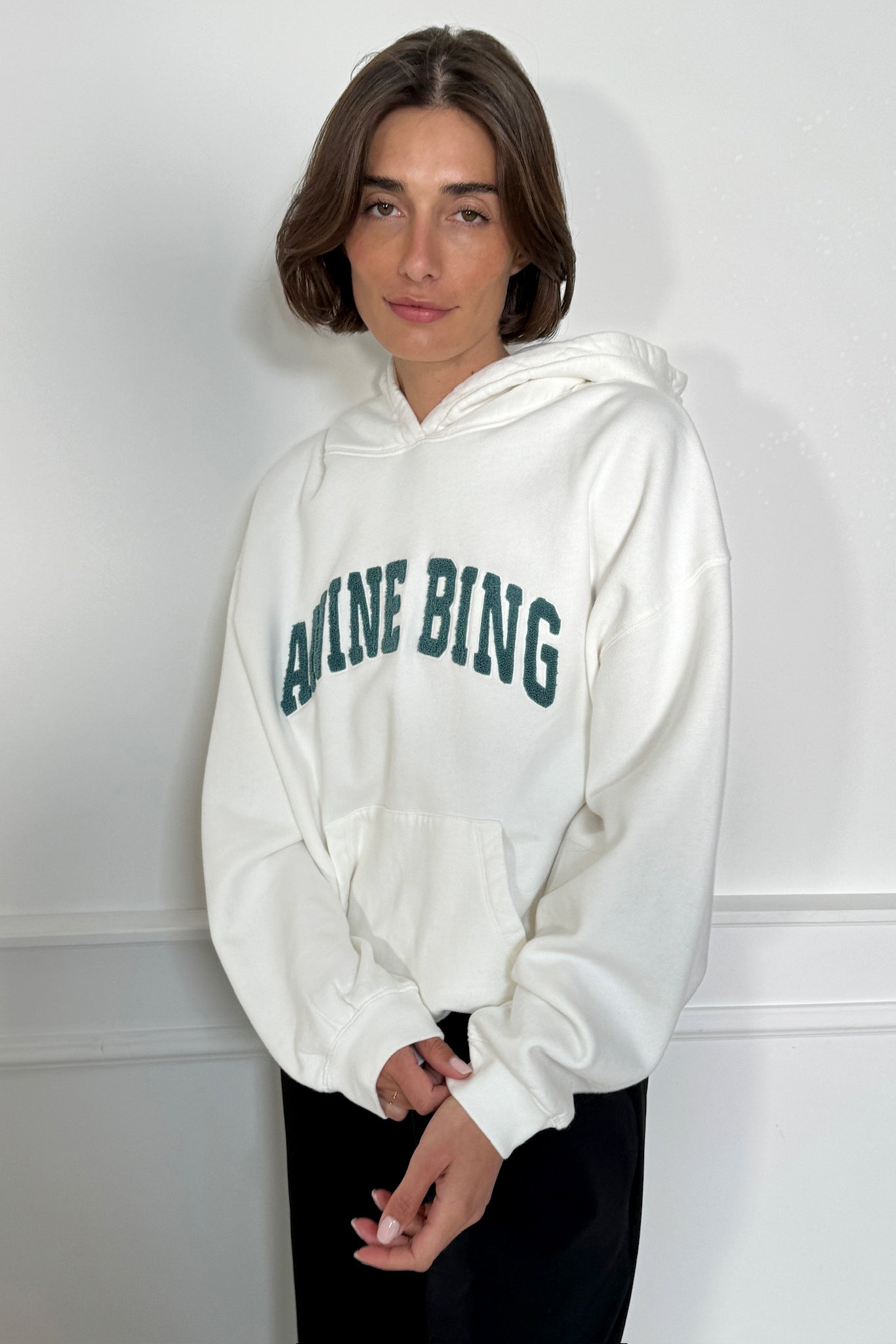 Sweatshirt Harvey Ivory/Dark SageAnine Bing - Anita Hass