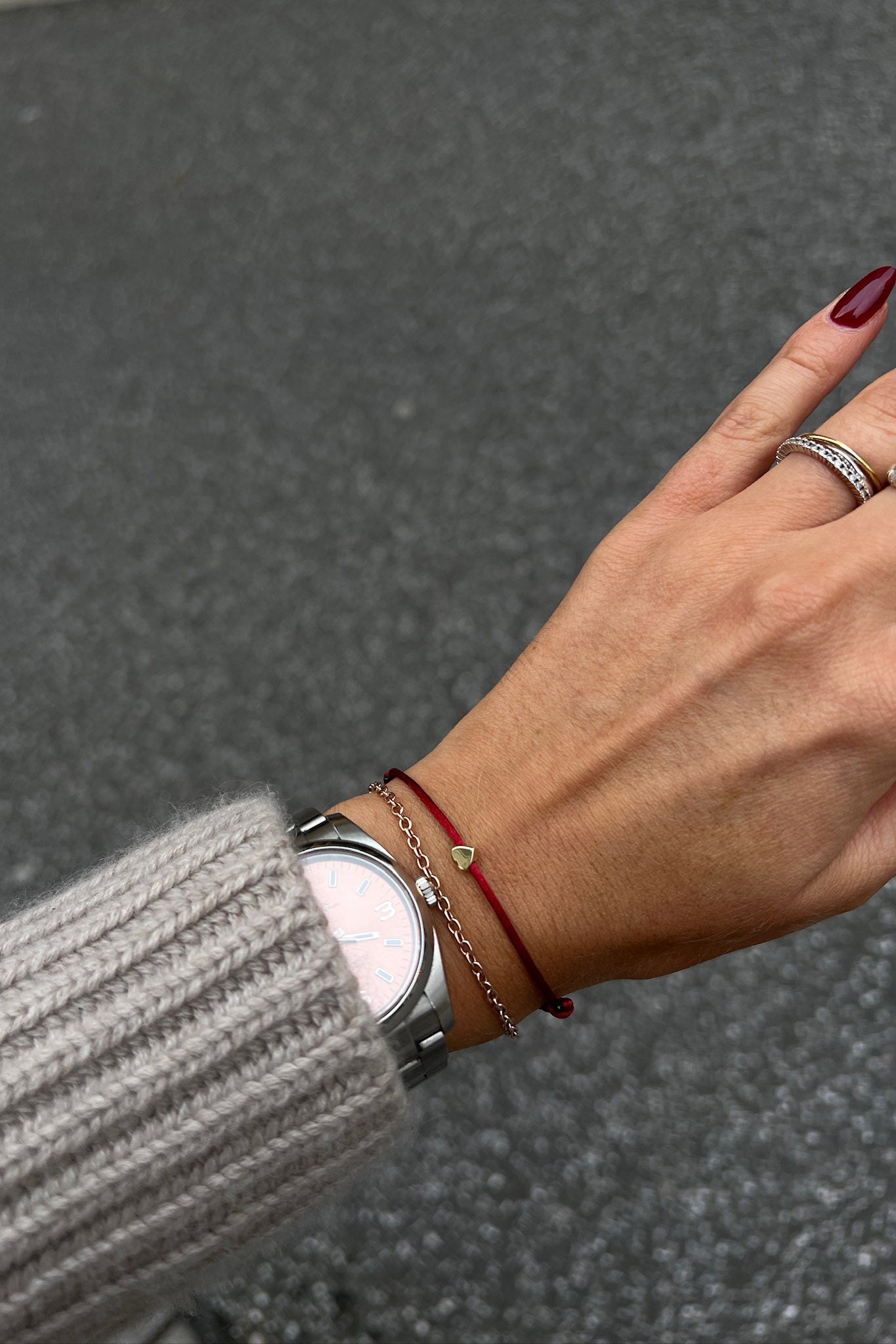 Armband 'Heart' in BurgundyNina Kastens x Anita Hass - Anita Hass