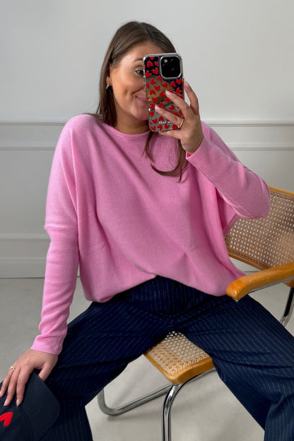 Pullover Oversized in Pink PantherAllude - Anita Hass
