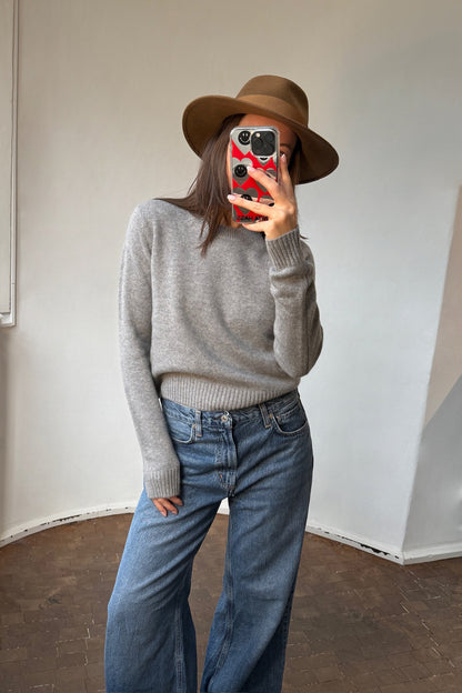 Rennes sweater in mid gray