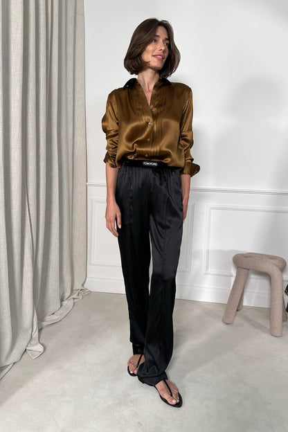 Seidenbluse in Brown SandTom Ford - Anita Hass