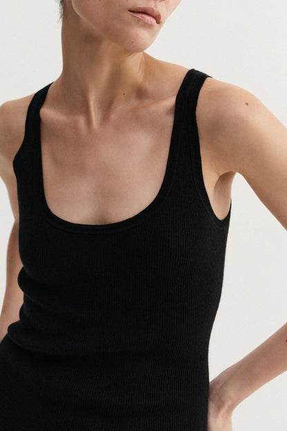 Top Indy Rib in BlackAlmada Label - Anita Hass