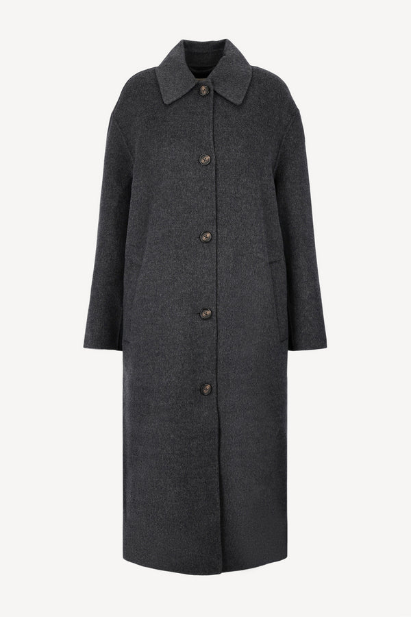 Coat Double Car in Charcoal