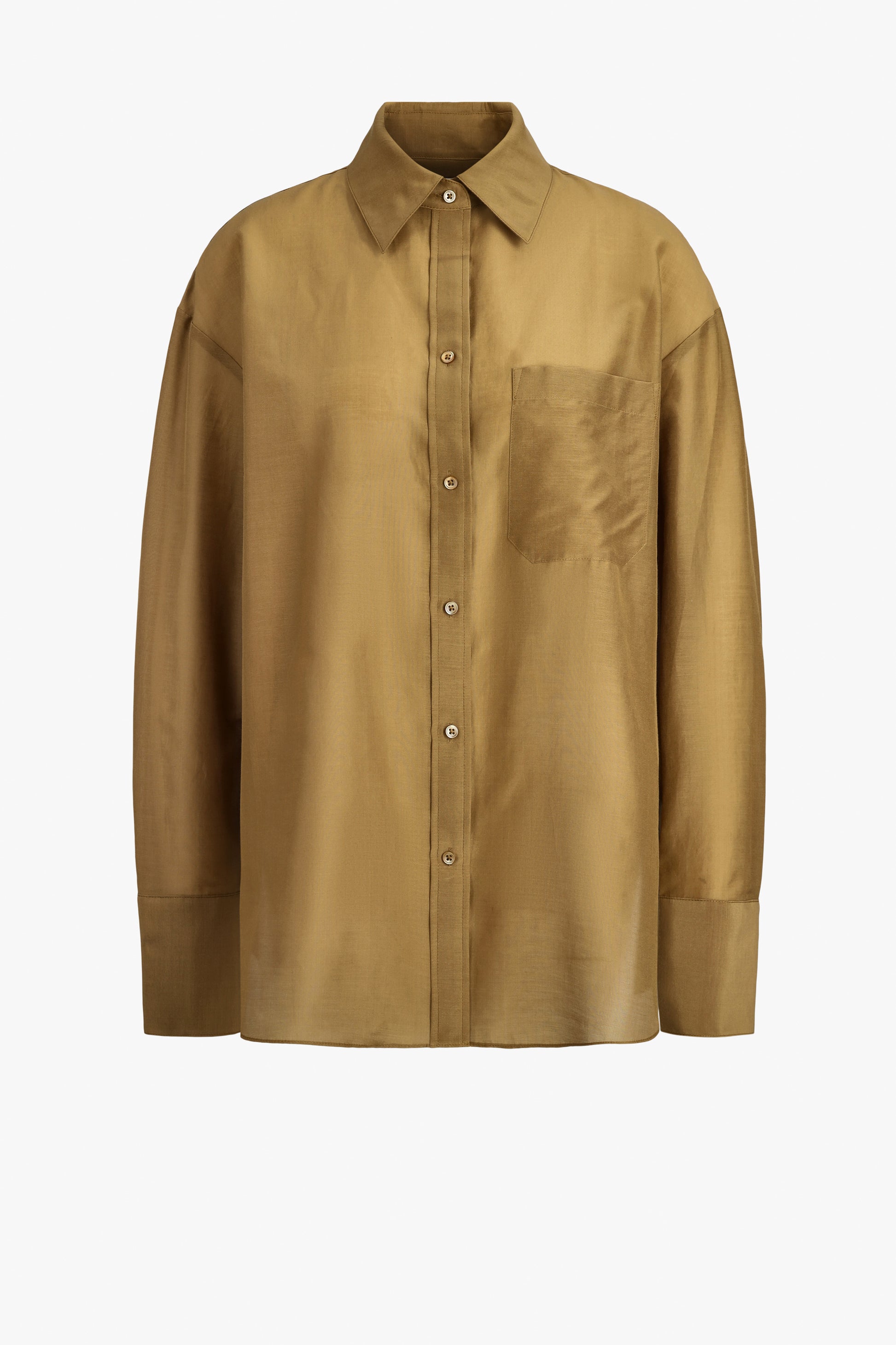 Bluse Big Joe in British KhakiTWP Clothing - Anita Hass