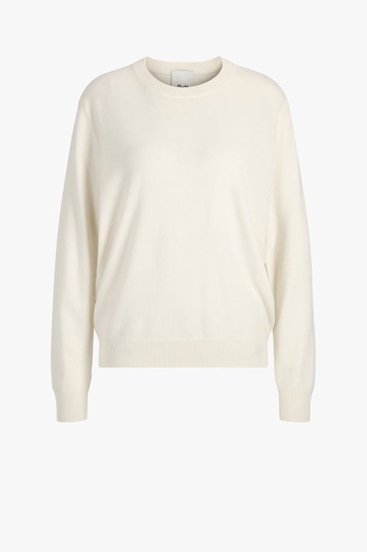 Fine Round sweater in Ivory