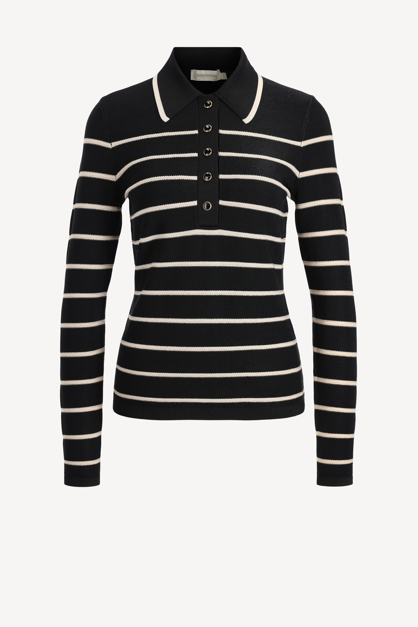 Longsleeve Crush Stripe in Schwarz/CremeZimmermann - Anita Hass