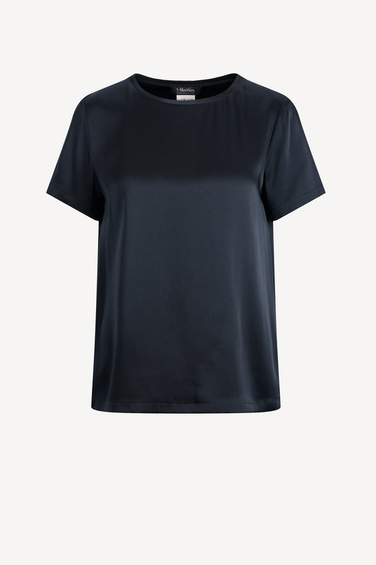 T-Shirt Rebecca Satin in NachtblauS Max Mara - Anita Hass