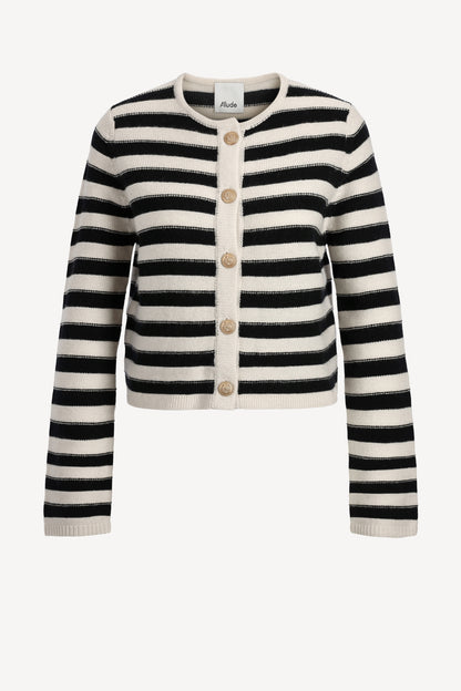 Cardigan in Ivory/SchwarzAllude - Anita Hass