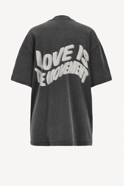 T-Shirt Kent Love in Washed BlackAnine Bing - Anita Hass