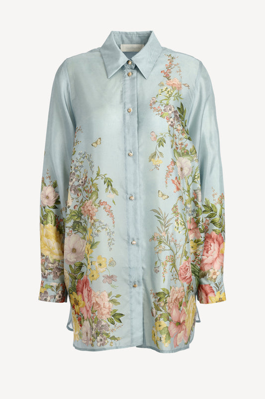 Waverly blouse in Blue Floral