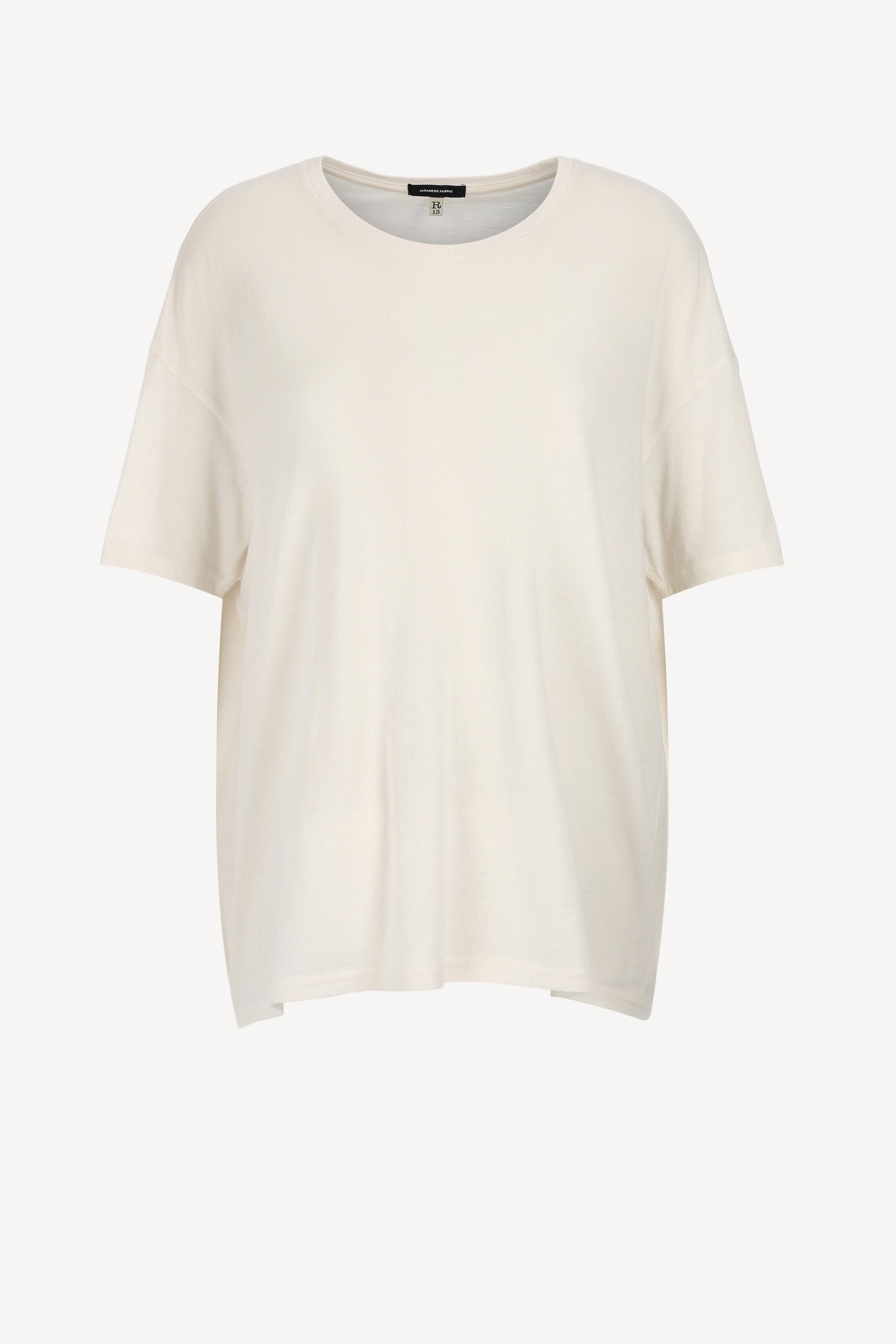 T-Shirt Boxy Seamless in Cashmere WhiteR13 - Anita Hass