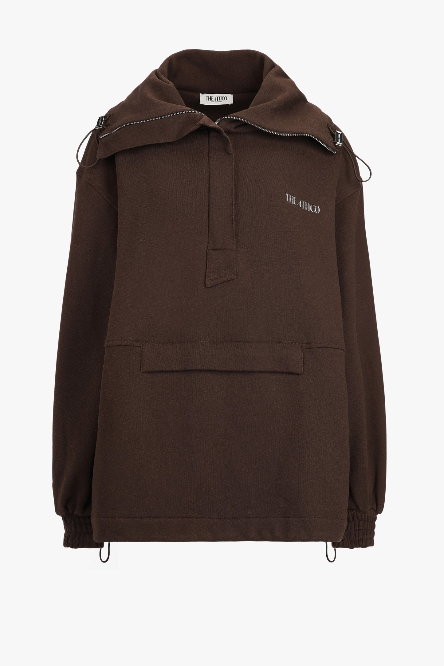 Sweatshirt Pull Over in Dark BrownThe Attico - Anita Hass