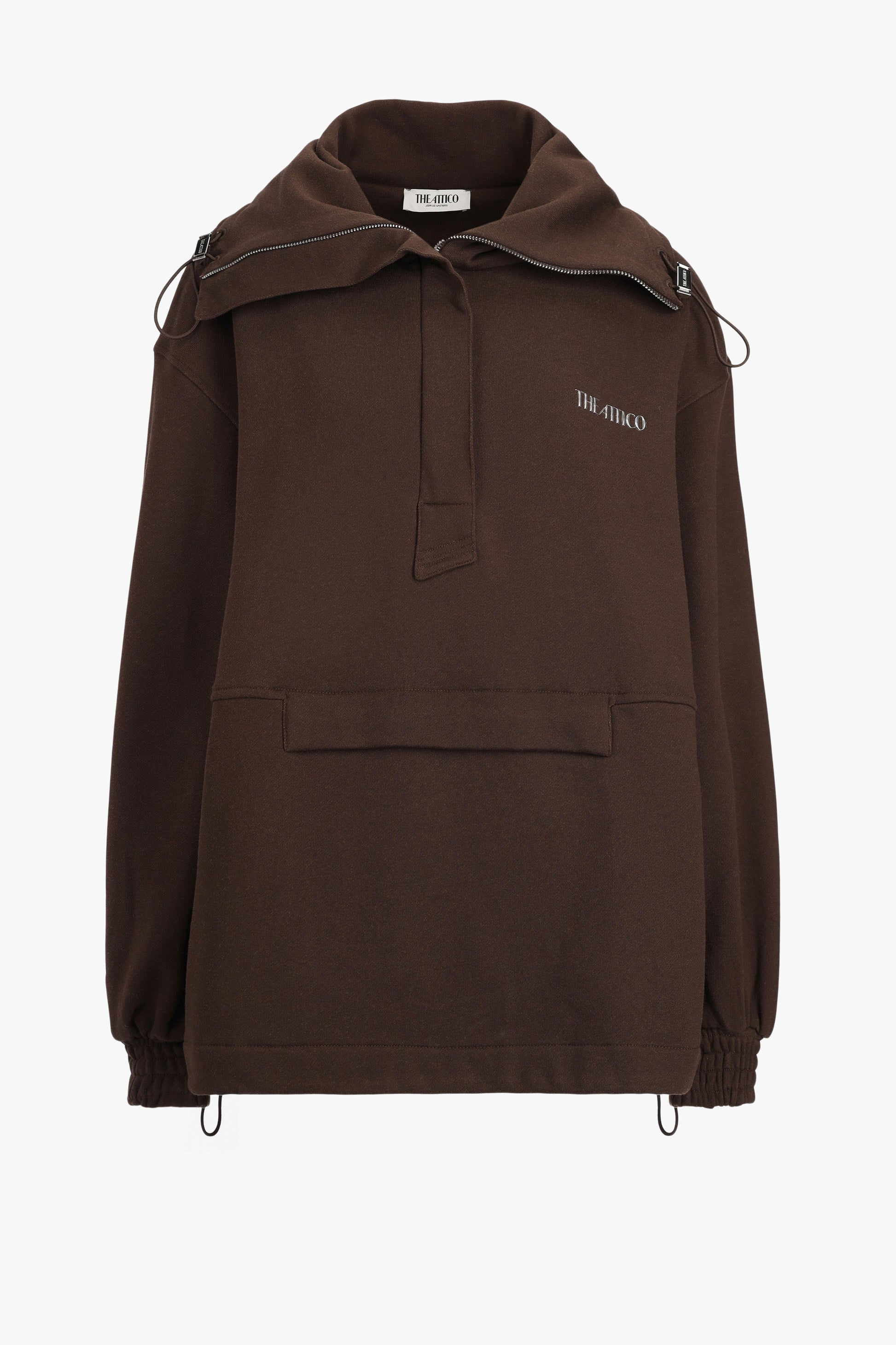 Sweatshirt Pull Over in Dark BrownThe Attico - Anita Hass