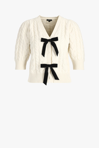 Pullover Clarissa in Ivory CableRails - Anita Hass