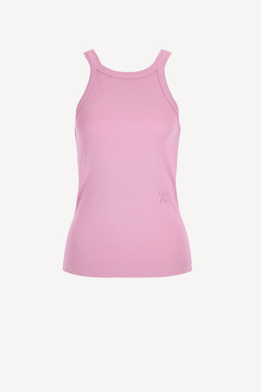 Tank Top Racer in Pink PoenyClosed - Anita Hass